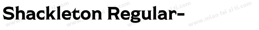 Shackleton Regular字体转换